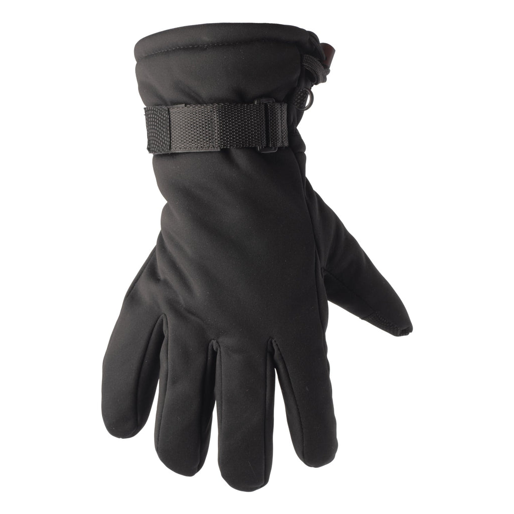 Men's Soft Shell Black Gloves